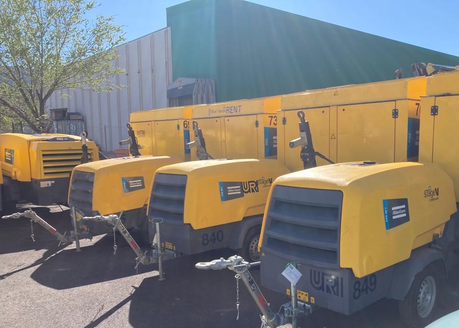 Flotta noleggio motocompressori Atlas Copco Uri Flotta noleggio motocompressori Atlas Copco Uri